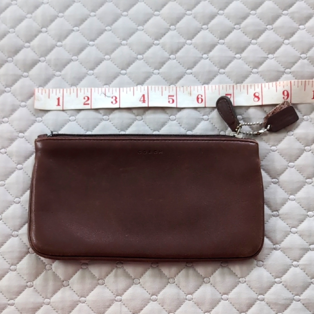 Coach Brown Leather Change Purse